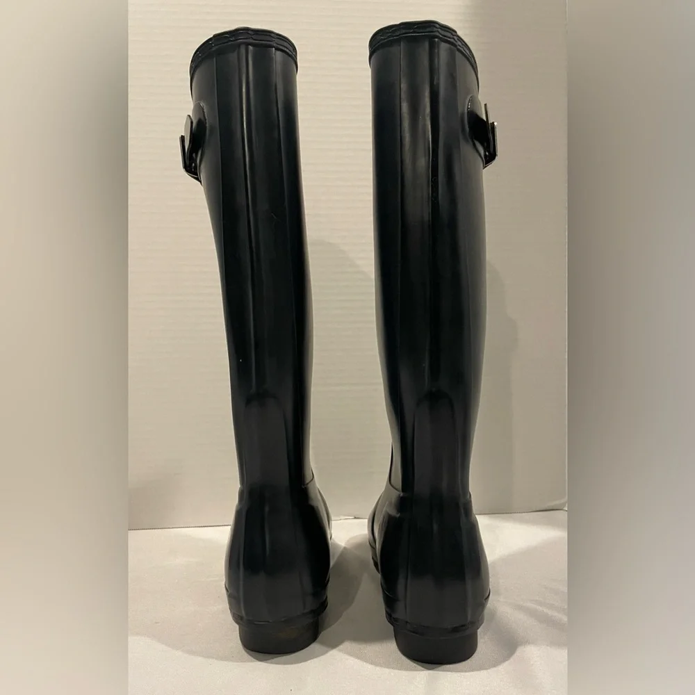 HUNTER The Original Wellington Tall Rain Boots Navy Women’s Size 6 Men’s 5
